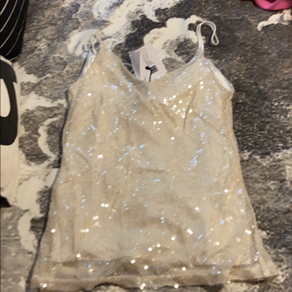 Galvan London Sequin Top Camisole NWT